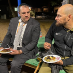 Rabbi Wes Kalmar visited with other rabbis 